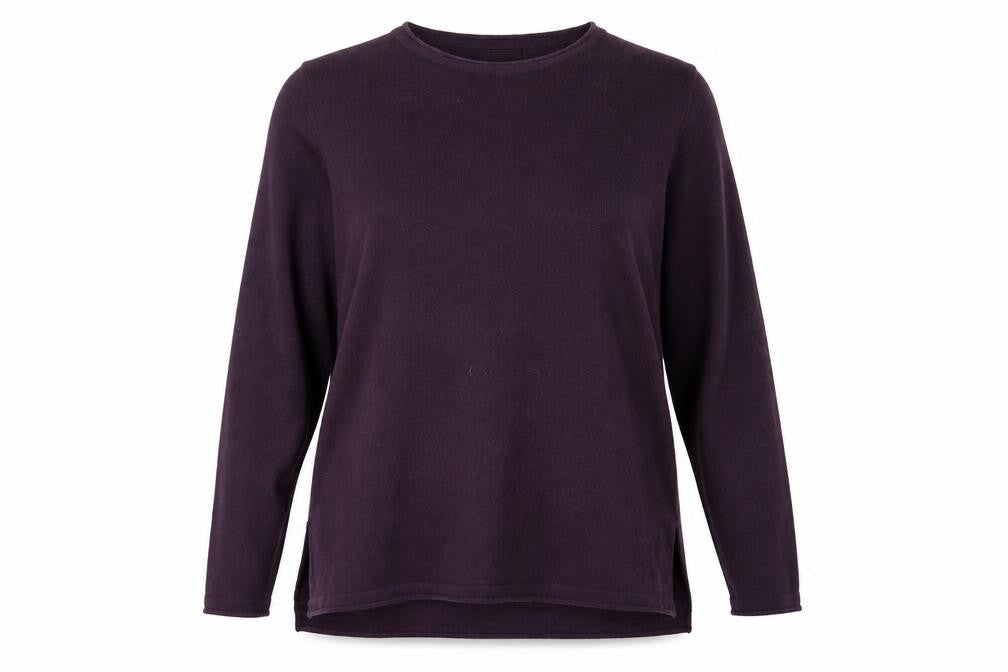 Front view of First Avenue women’s purple knit jumper, size XL