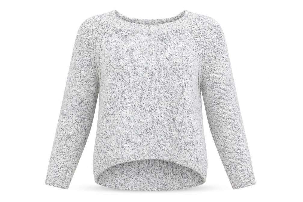 Front view of Gap women’s blue knit jumper, size M
