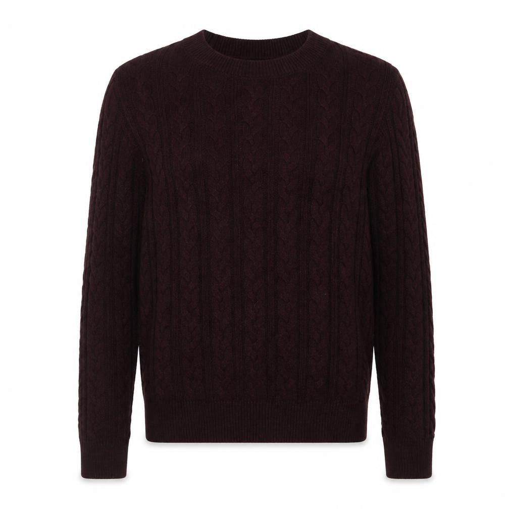 Front view of H&M women’s purple knit jumper, size XS