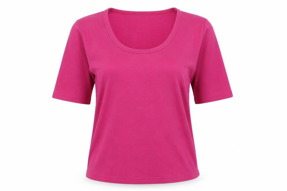 Front view of ZOUL women’s pink jumper, size UK 10