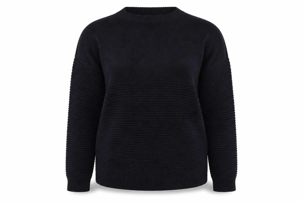 Front view of Next women’s blue jumper, size UK 10
