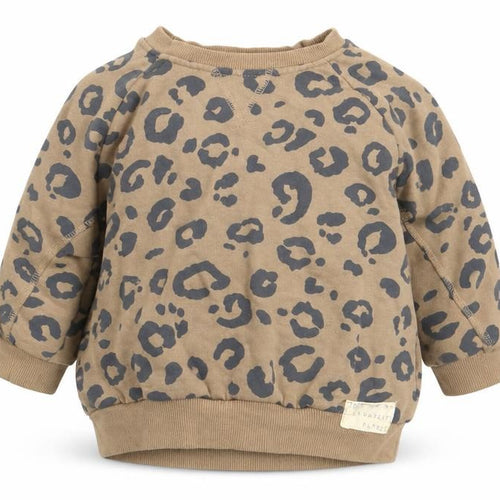 George Girls Brown Animal Print  Pullover Jumper Size 2-3 Years