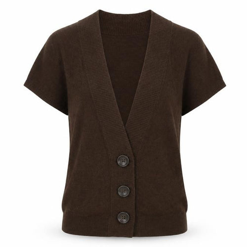 APH ORISM Womens Brown  Knit Cardigan Jumper Size S