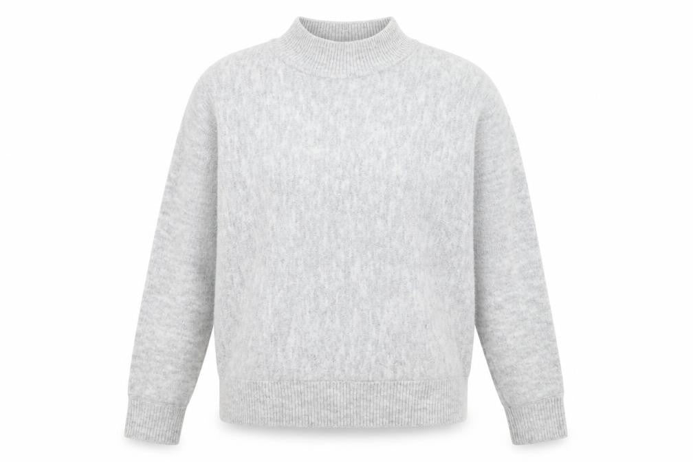 Front view of Primark women’s grey knit jumper size 2xs