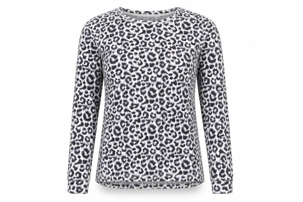 jeff and co Womens Multicoloured Animal Print  Top Pyjama Top Size 8