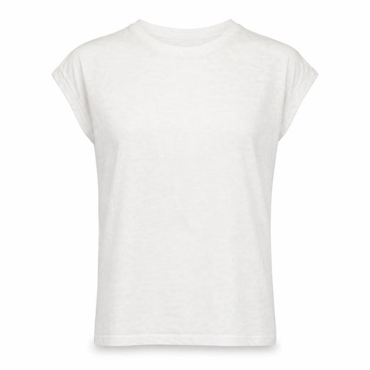 Front view of jd williams women’s white animal print basic t-shirt, size UK 12