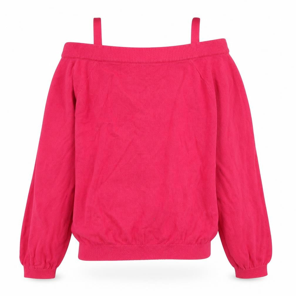 Front view of H&M girls’ red jumper, size 11-12, years