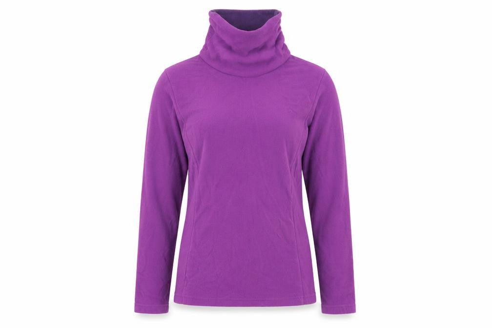 Front view of Decathlon women’s purple jumper, size M
