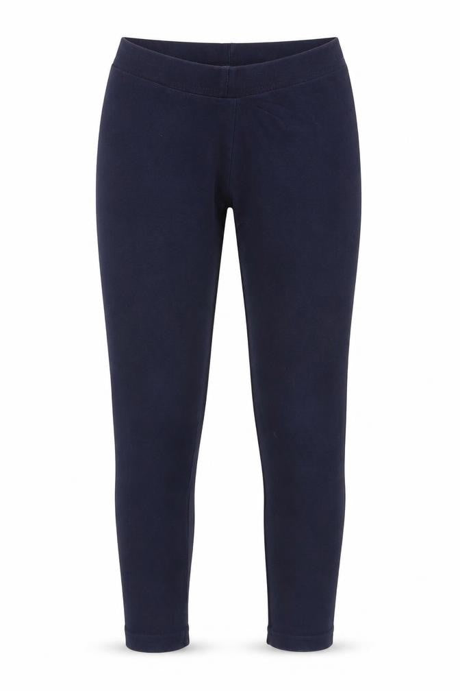Front view of Next girls’ blue jersey jogger trousers, size 11, years