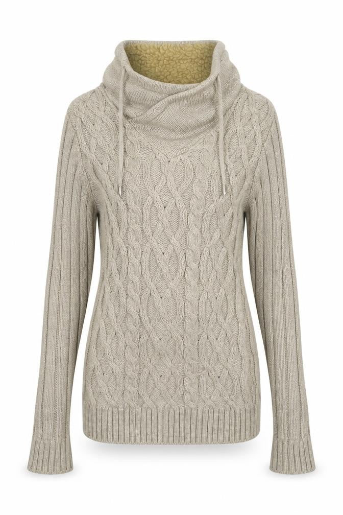 Front view of Vangalla women’s grey knit jumper, size S