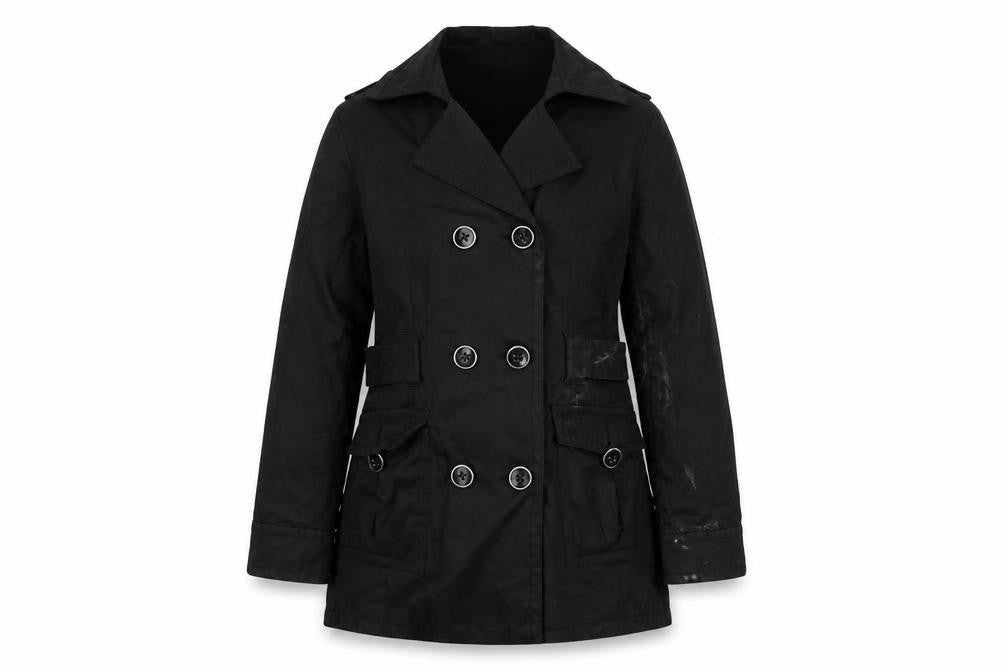 Front view of Hoga women’s black jacket, size L