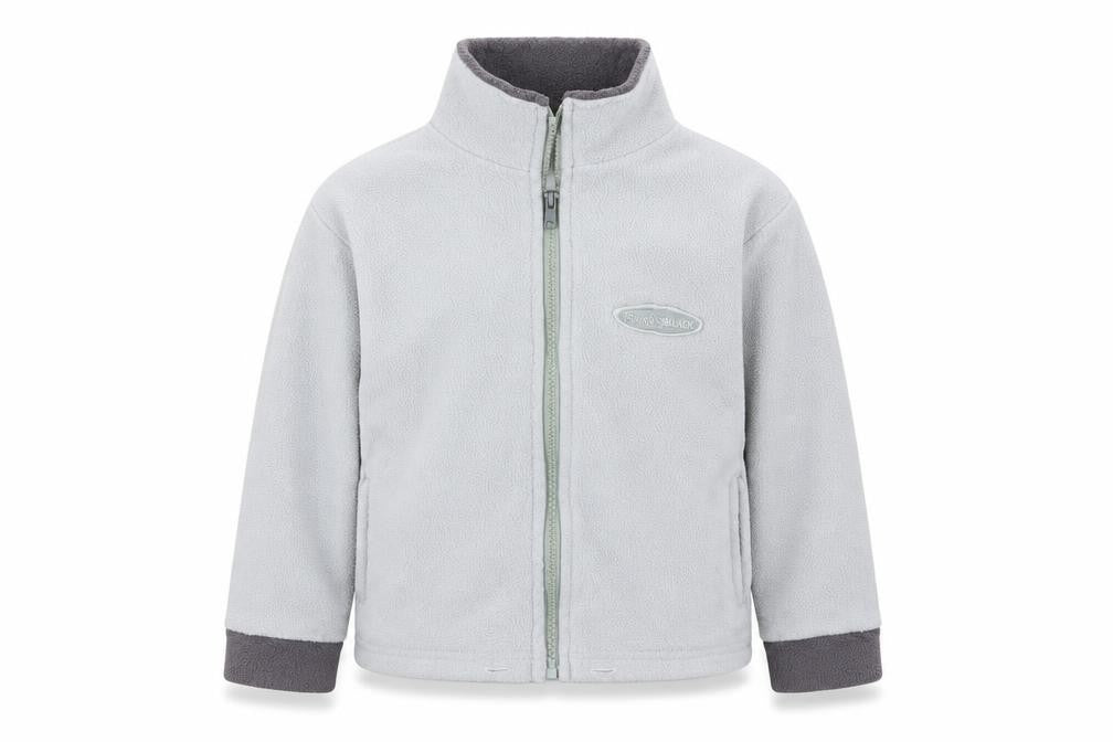 Front view of Preworn boys’ green full zip sweatshirt, size 5-6, years