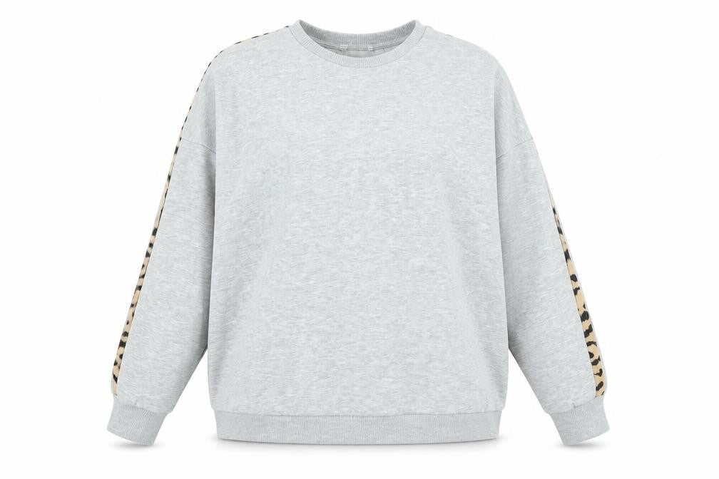 Front view of Matalan women’s grey jumper, size UK 18