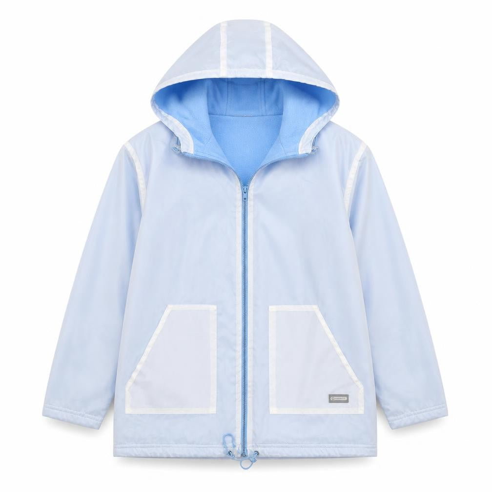 Front view of CASUALS women’s blue jacket, size S