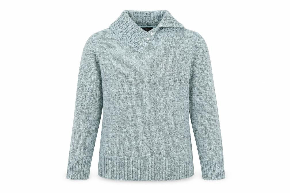 Front view of Bonmarché Colletion women’s green knit jumper, size L