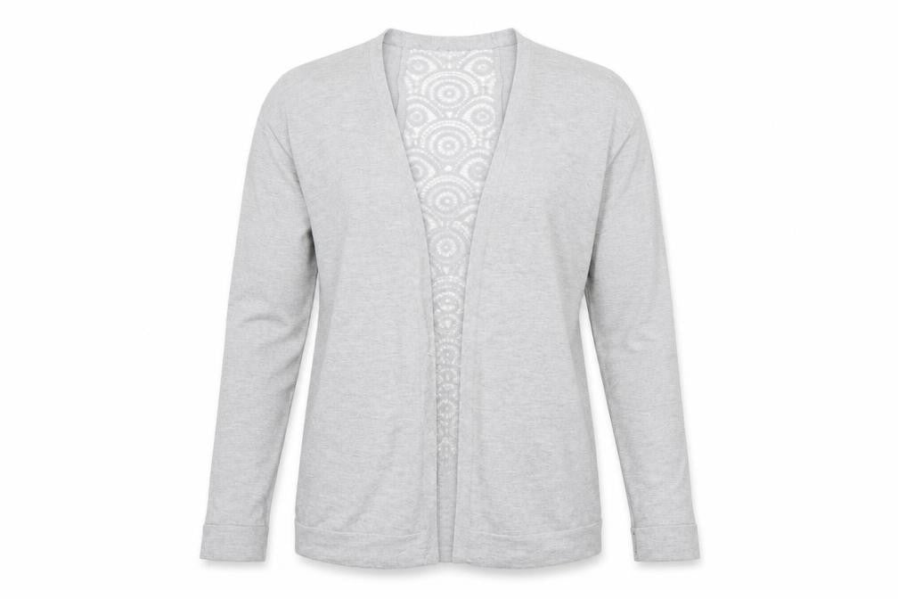 Dorothy Perkins Womens Grey  Knit Cardigan Jumper Size 10
