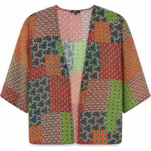 Label Be Womens Red Geometric  Cardigan Jumper Size 14