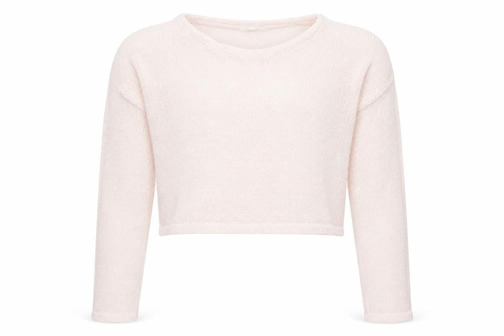 Front view of Matalan girls’ pink jumper, size 12, years
