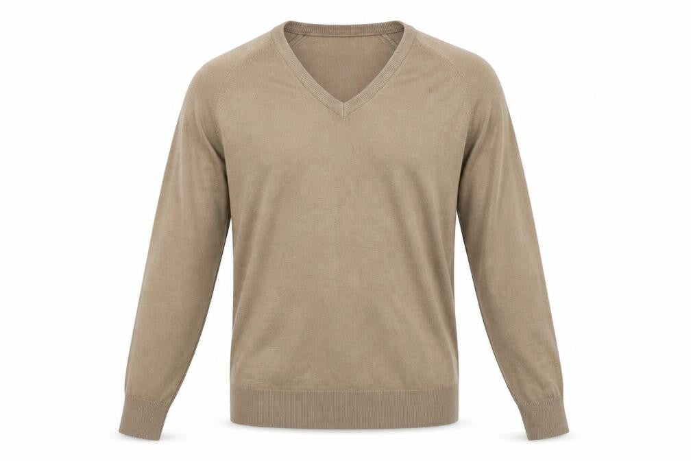 Front view of Greenwoods men’s brown jumper, size M