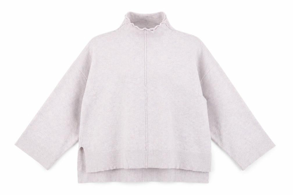 Front view of Preworn women’s purple jumper, size L