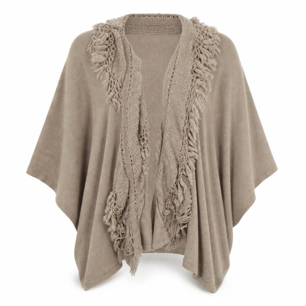 Front view of F&F women’s brown shrug jumper one size