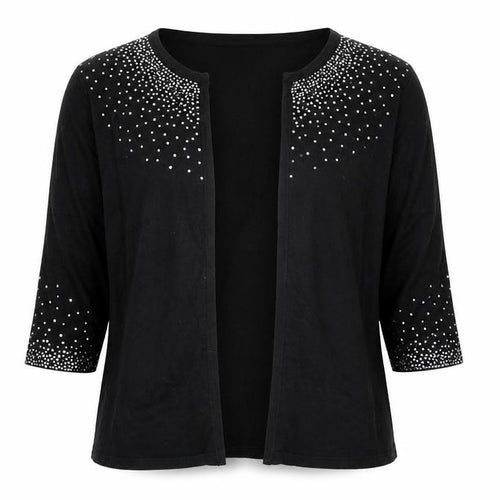 Preworn Womens Black   Cardigan Jumper Size XL