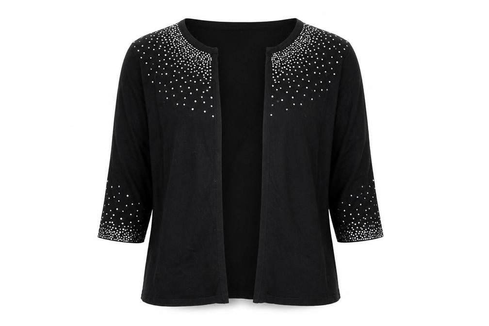 Preworn Womens Black   Cardigan Jumper Size XL