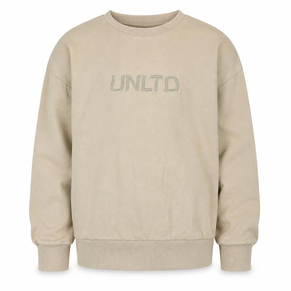 Front view of Next girls’ beige jumper, size 10, years