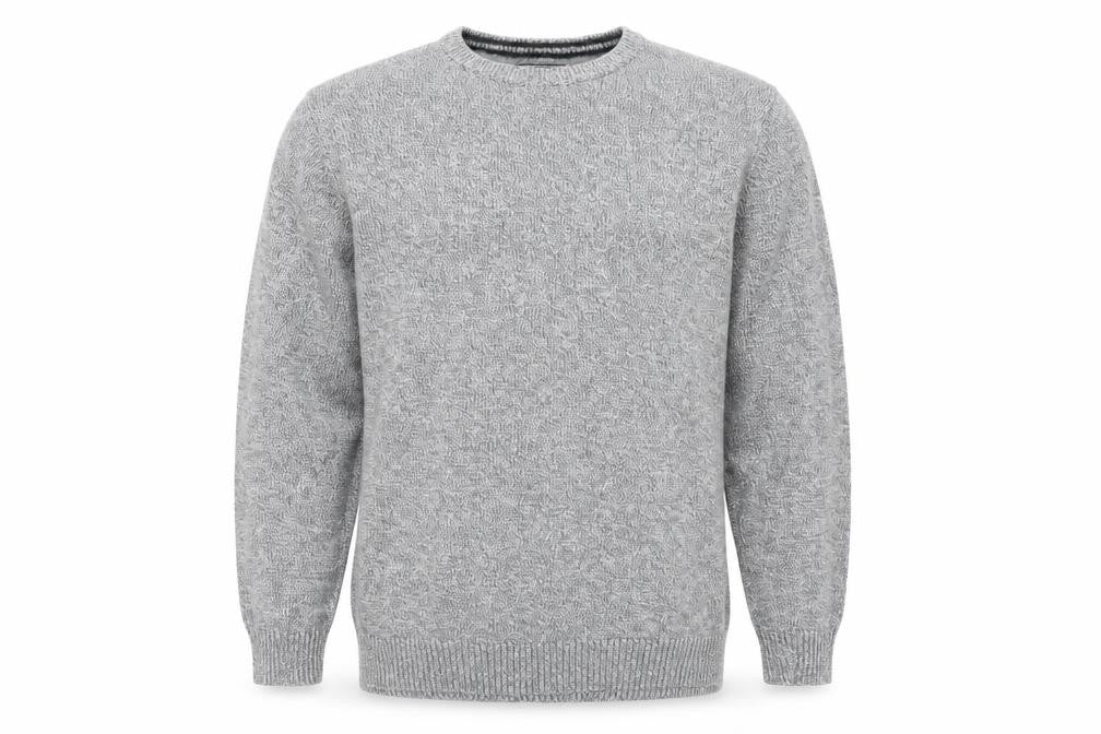 Front view of Debenhams men’s grey jumper, size L