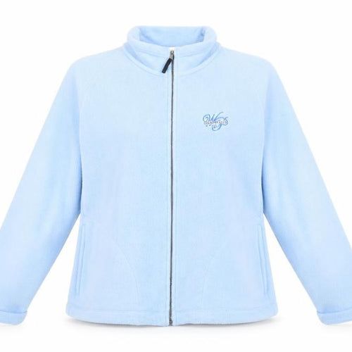 Antigua Womens Blue  Fleece Full Zip Jumper Size L