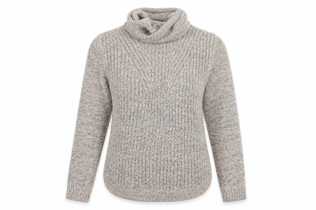 Front view of M&Co women’s pink jumper, size UK 10