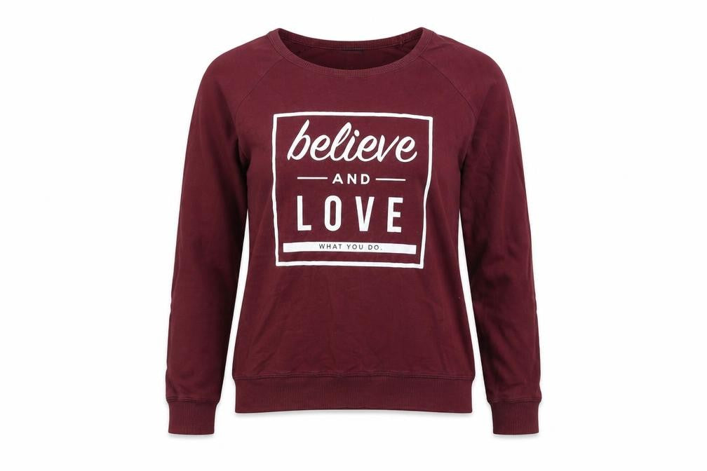 Front view of Atmosphere women’s brown jumper, size UK 14