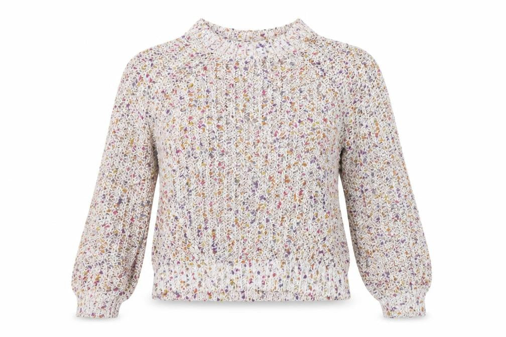 Front view of Marks & Spencer women’s beige jumper, size S