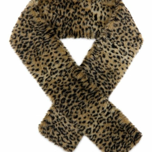 Preworn Girls Brown Animal Print  Scarf Scarves & Wraps One Size