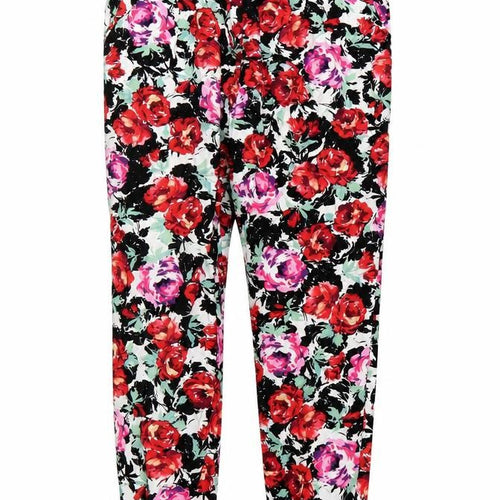 blue chameleon Womens Multicoloured Floral  Trousers  Size 10 L24 in