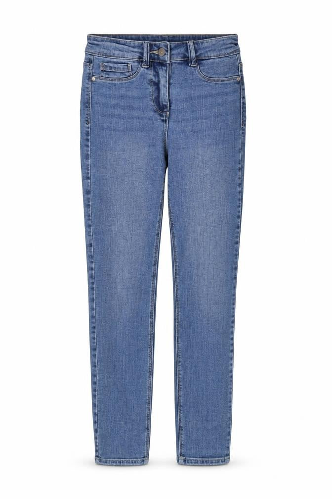Front view of Next women’s black jeans, size UK 8, 25-inch leg