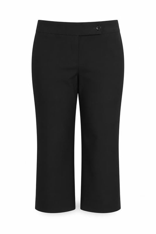 Front view of George women’s black trousers, size UK 14, 22-inch leg