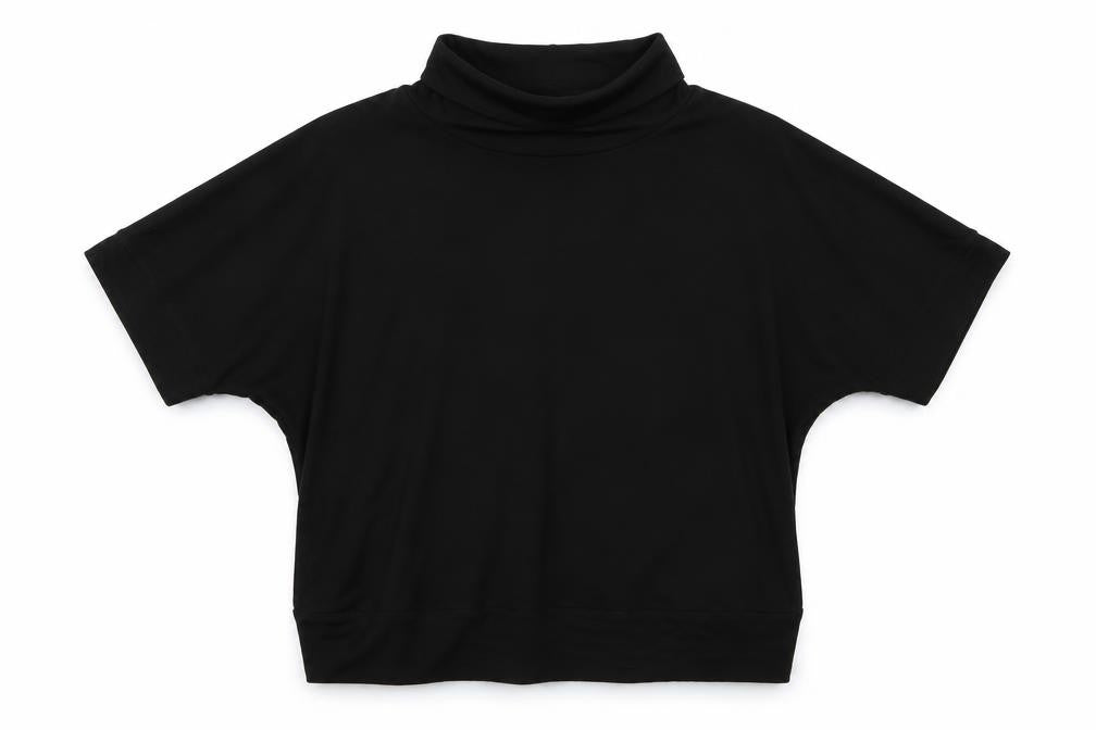 Front view of River Island girls’ black basic blouse, size 11-12, years