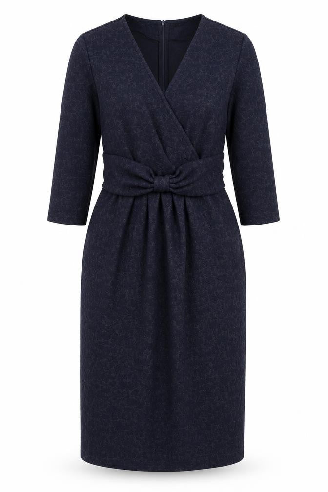 Front view of Dickens & jones women’s blue a-line, size UK 10