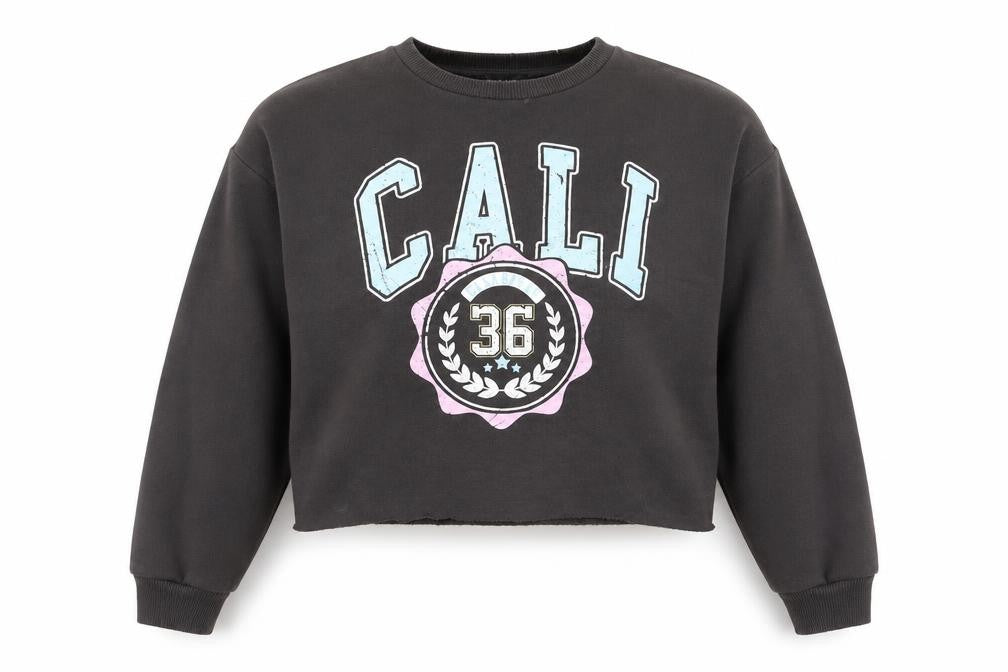 Front view of Primark women’s grey jumper, size XS
