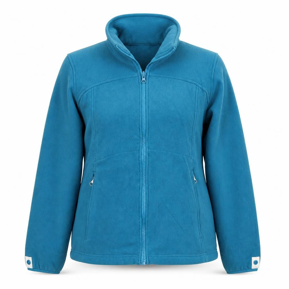 Front view of Decathlon women’s blue jacket coat, size XL