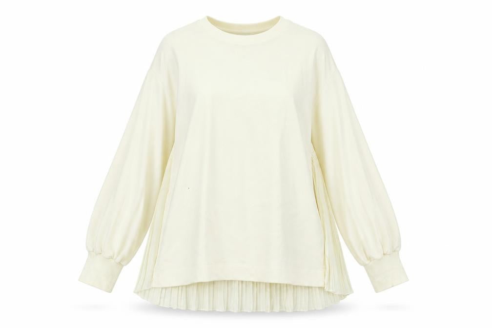 Front view of Zara women’s ivory jumper, size M