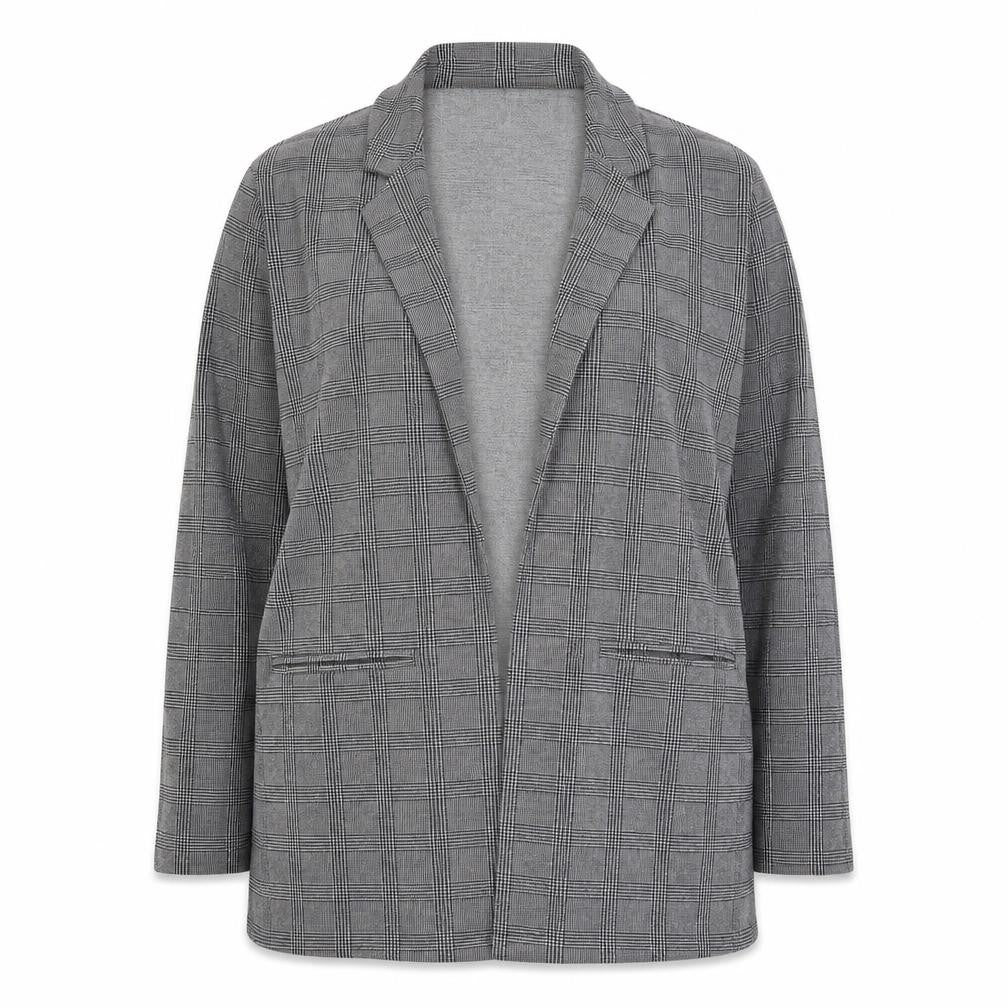 Front view of Papaya women’s black jacket, size UK 18