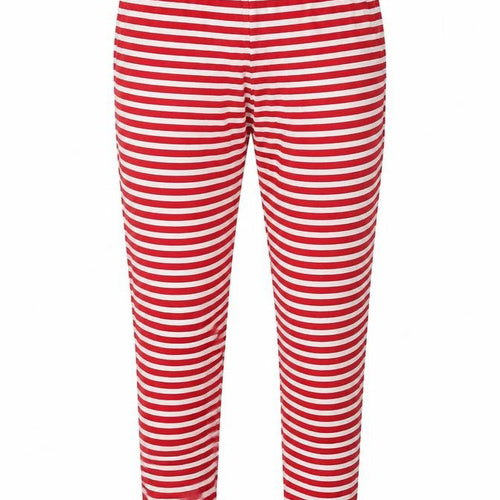 Christmas Womens White Striped  Sweatpants Trousers Size S L26 in
