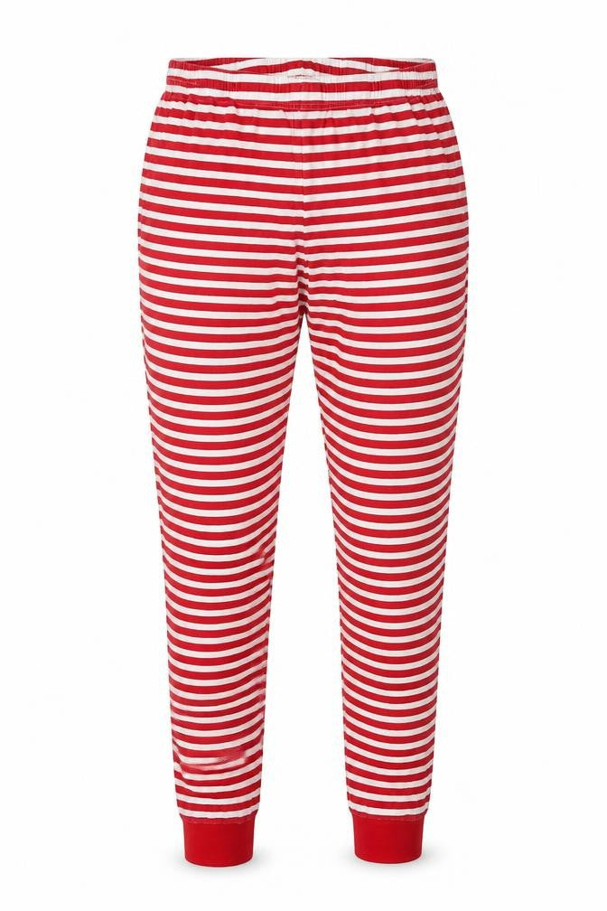 Christmas Womens White Striped  Sweatpants Trousers Size S L26 in