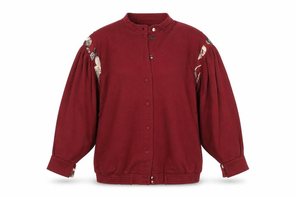 Front view of South Lodge women’s red jacket coatigan, size L