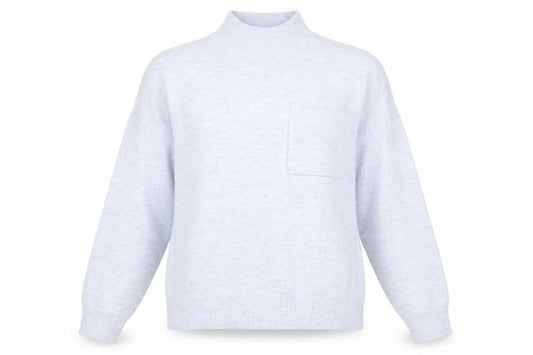 Front view of F&F women’s blue jumper, size UK 14
