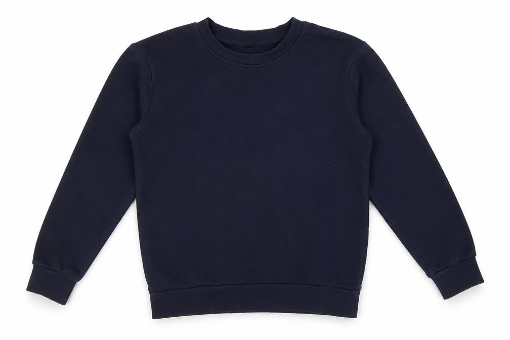 Front view of George boys’ blue pullover sweatshirt, size 7-8, years