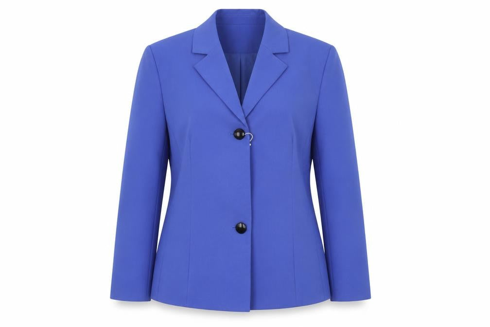 Front view of Special Collection women’s purple jacket sport coat, size UK 16