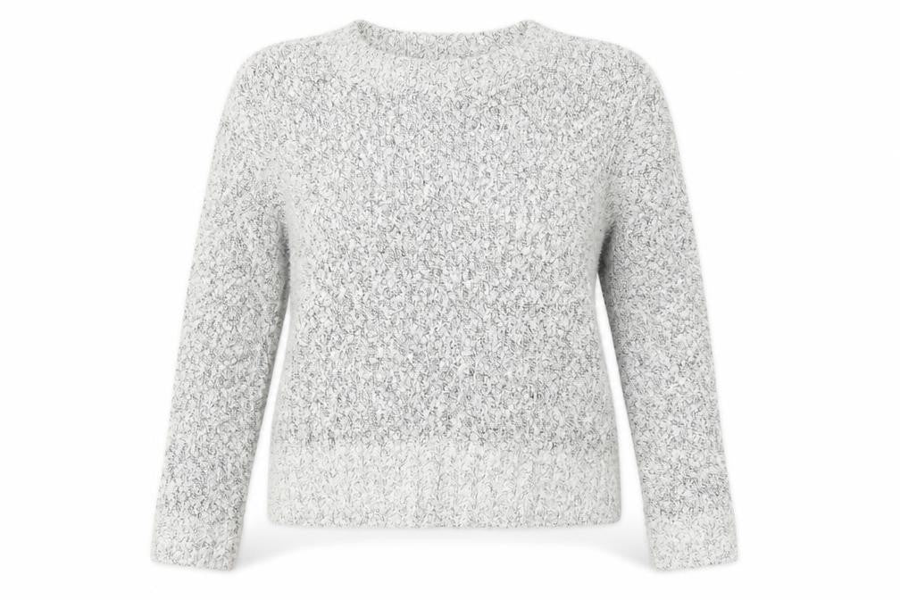Front view of H&M women’s grey jumper, size XS
